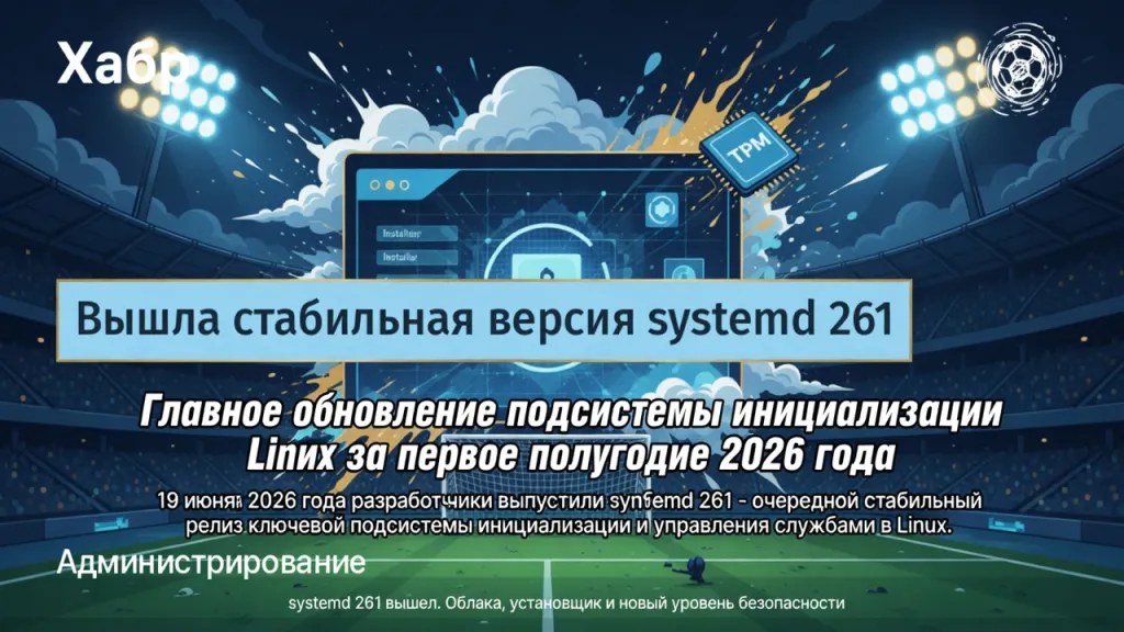 systemd 261 вышел. Облака, установщик и новый уровень безопасности